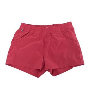 Columbia XS Red Pink Shorts Pull On Lightweight Gorpcore Casual Hiking